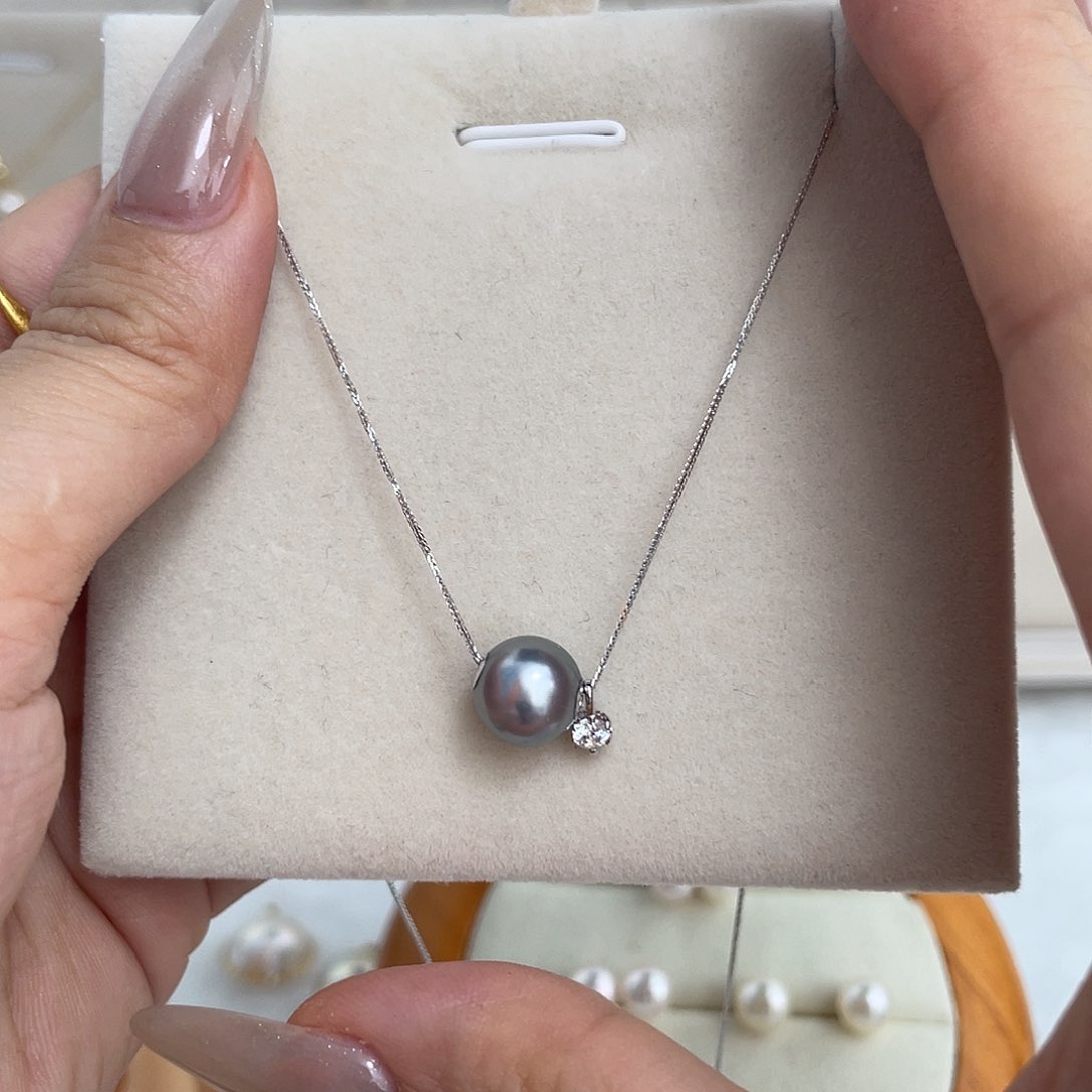 海水珍珠18K金镶嵌颈饰