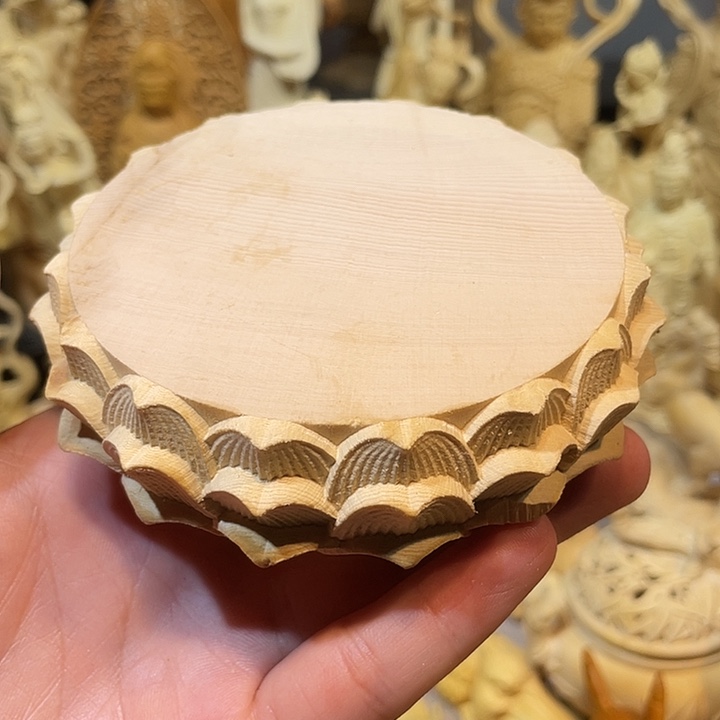 黄杨木瑕疵莲花座