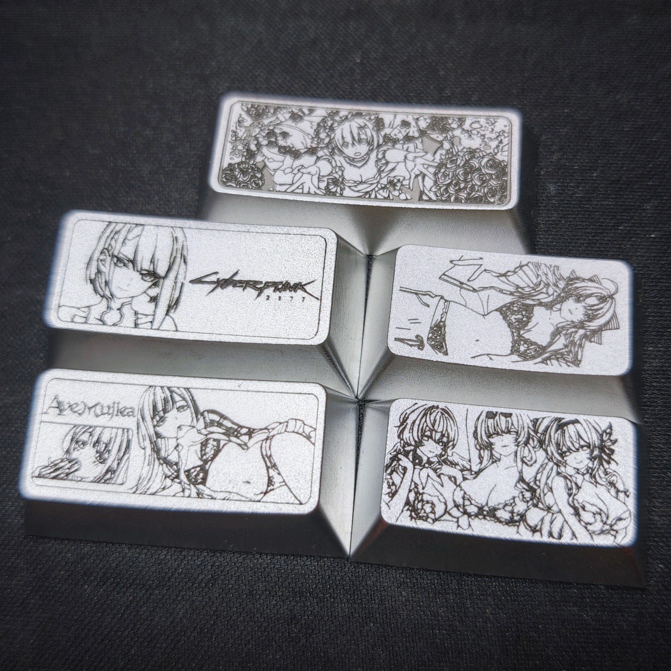铝合金金属雕刻键帽合集