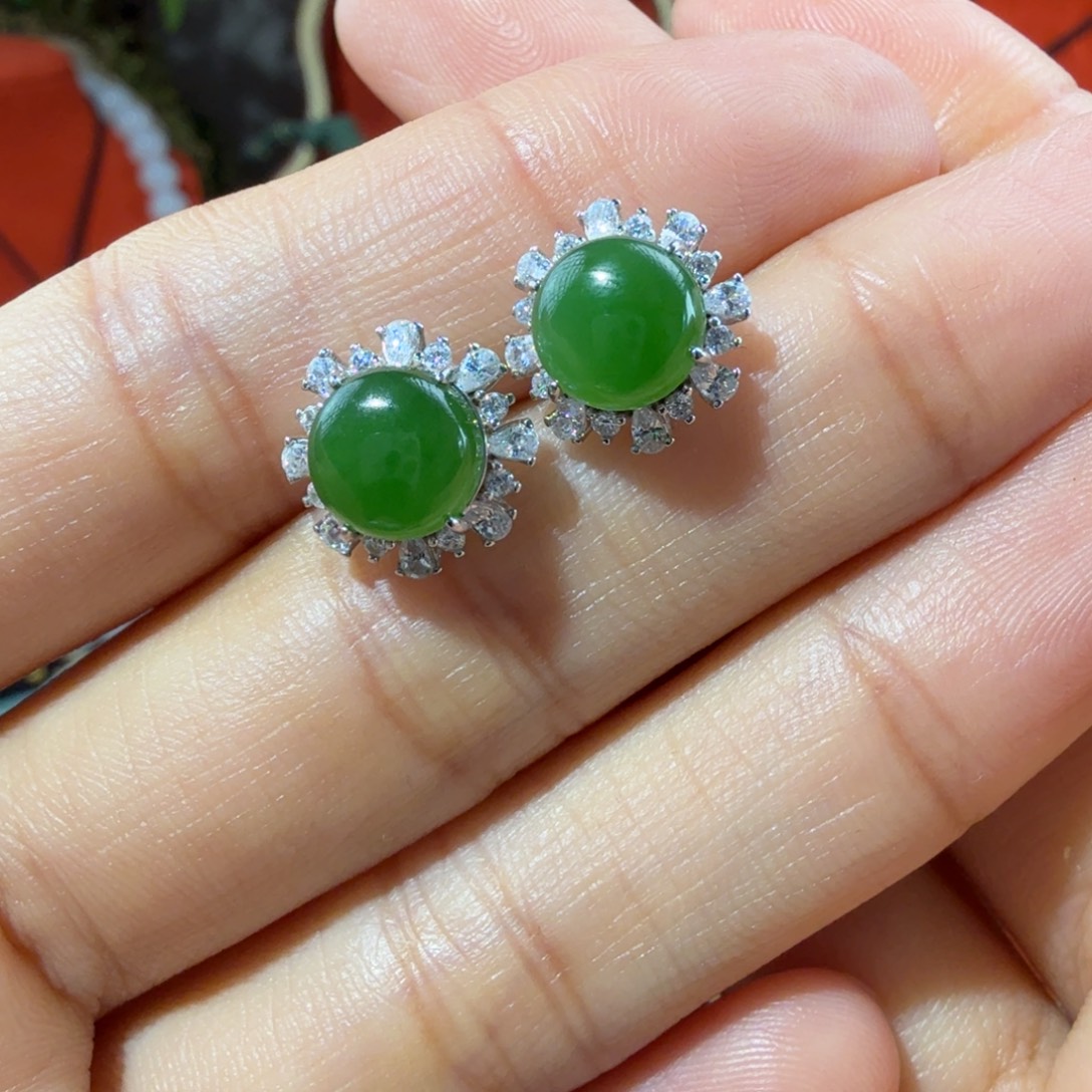 和田玉银S925镶嵌颈饰