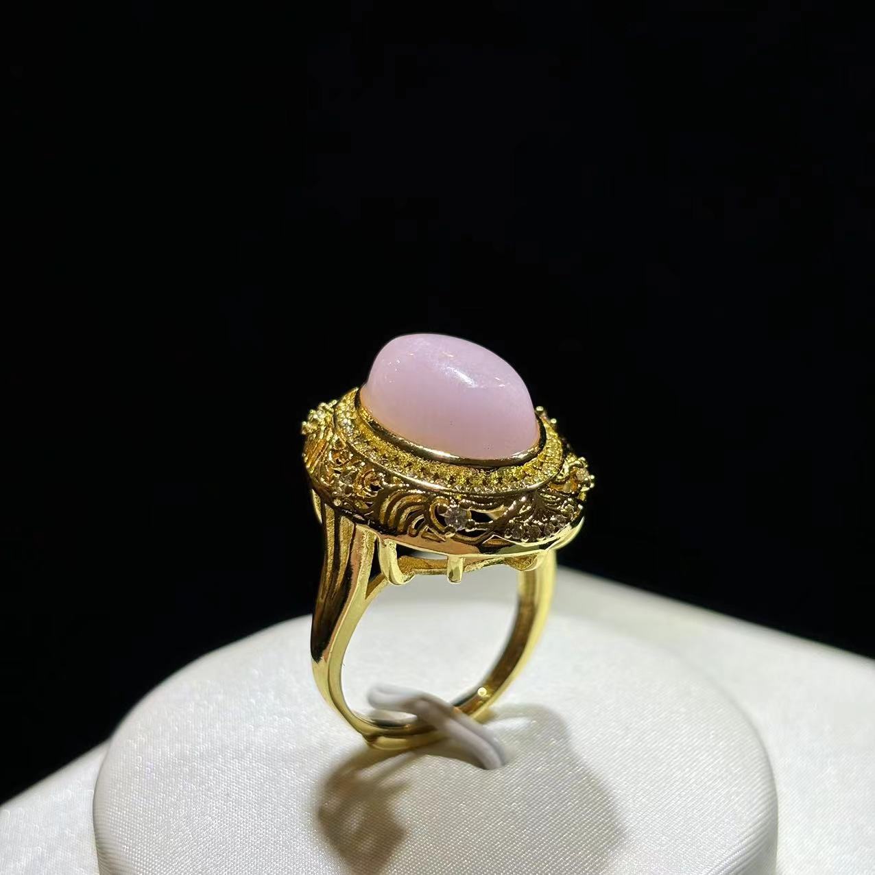 a136-古风宫廷风紫锂辉镂空戒指-合金