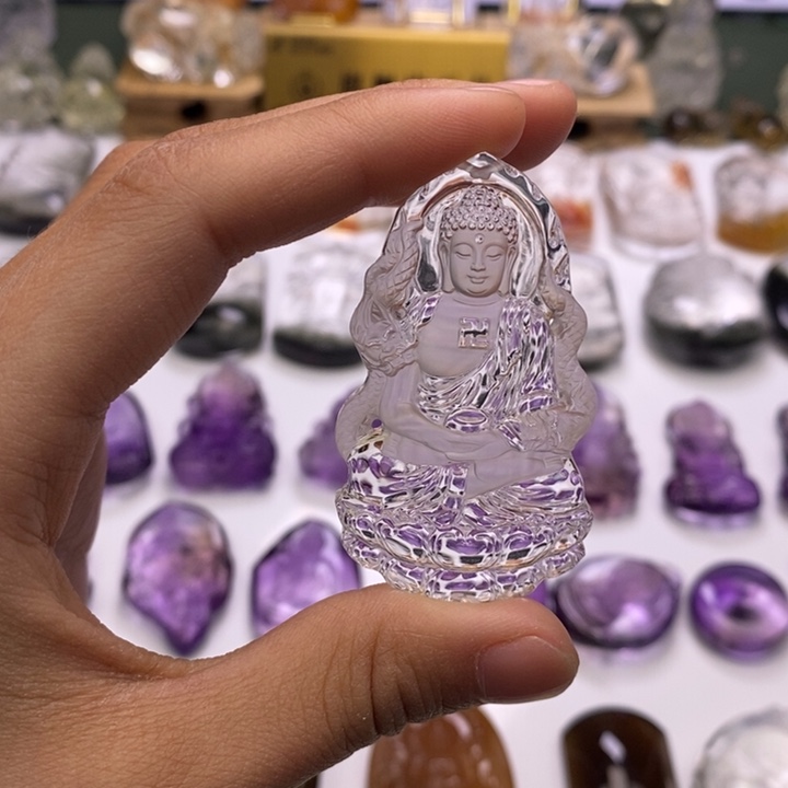 ᝰ***心未镶嵌颈饰水晶定制