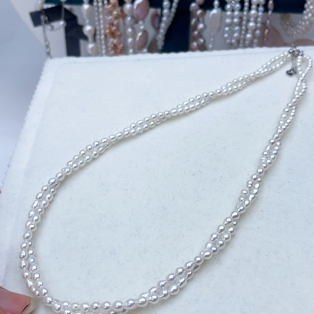 颈饰银S925镶嵌淡水珍珠沧**明