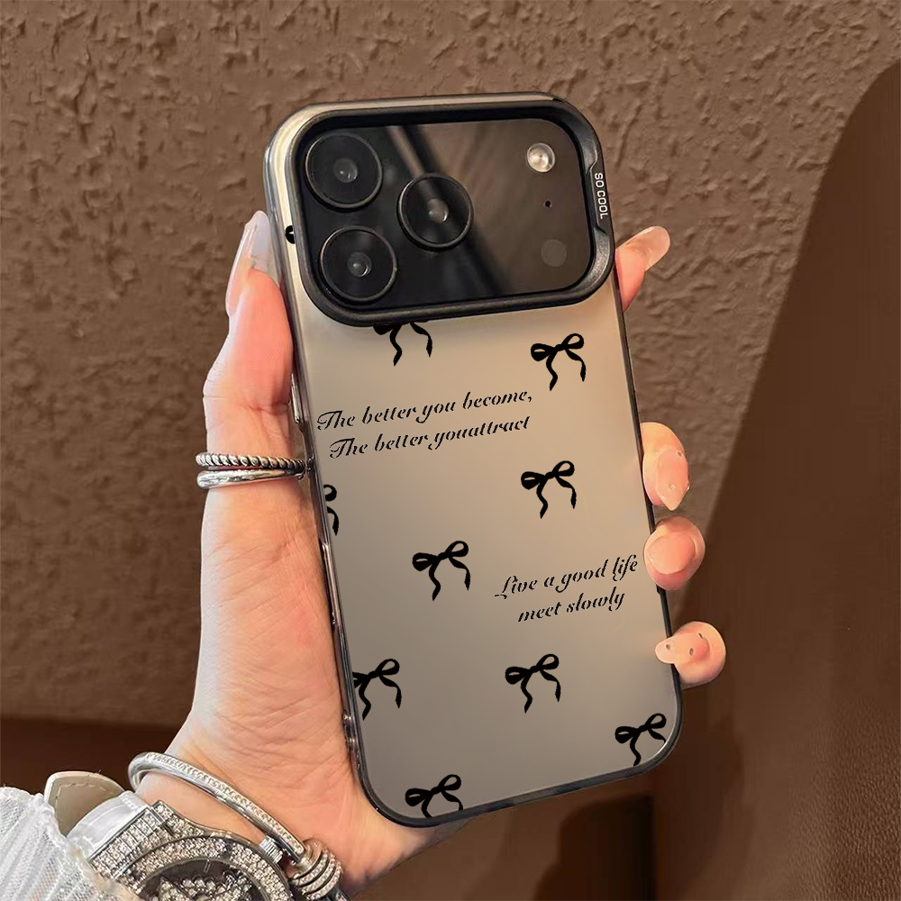 创意满屏蝴蝶结适用iPhone17苹果16支架手机壳15pro全包14防摔