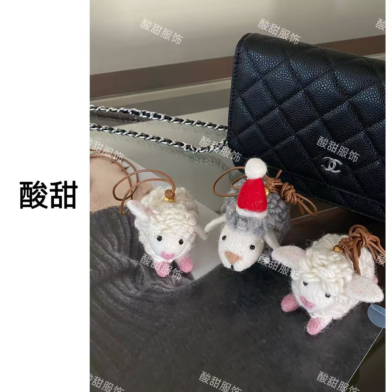 非金属棉绳项链 【酸甜】100%绵羊毛手工小羊酸甜同款美丽的配饰哦