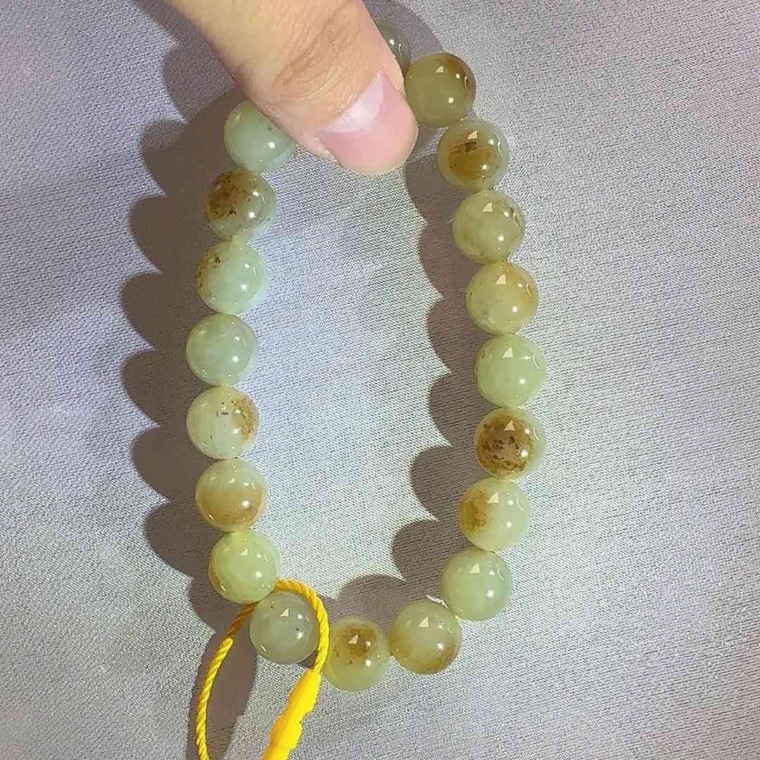 和田玉颈饰未镶嵌若羌糖黄口10