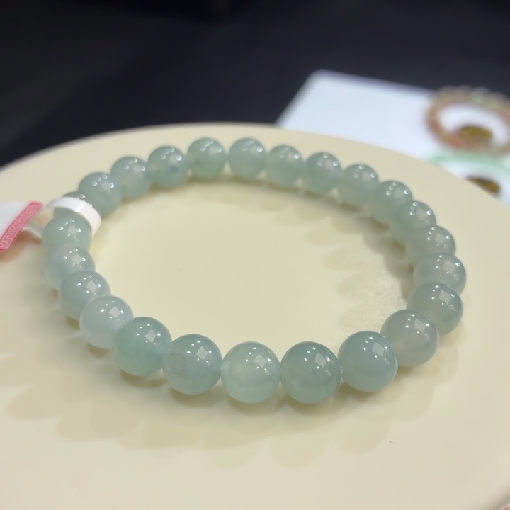 翡翠未镶嵌手链卡7.6