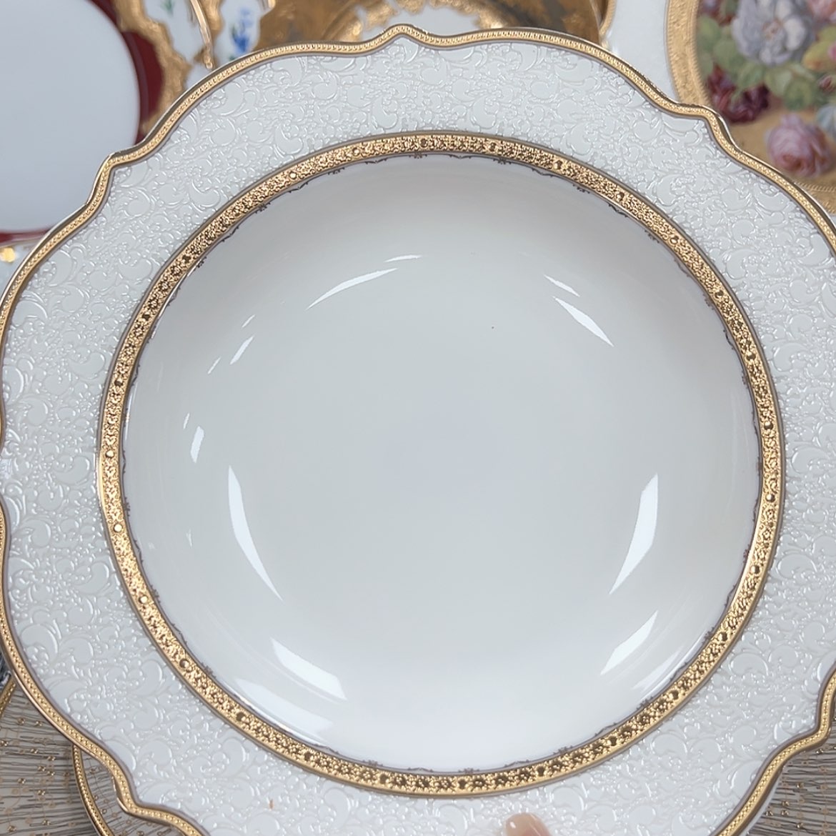 【闪购商品】瓷片8.5英寸草帽盘 微瑕福利价