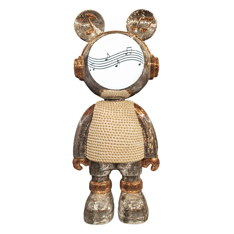 28棕色拉布布手工造型摆件电视柜酒店别墅家居装饰品网红