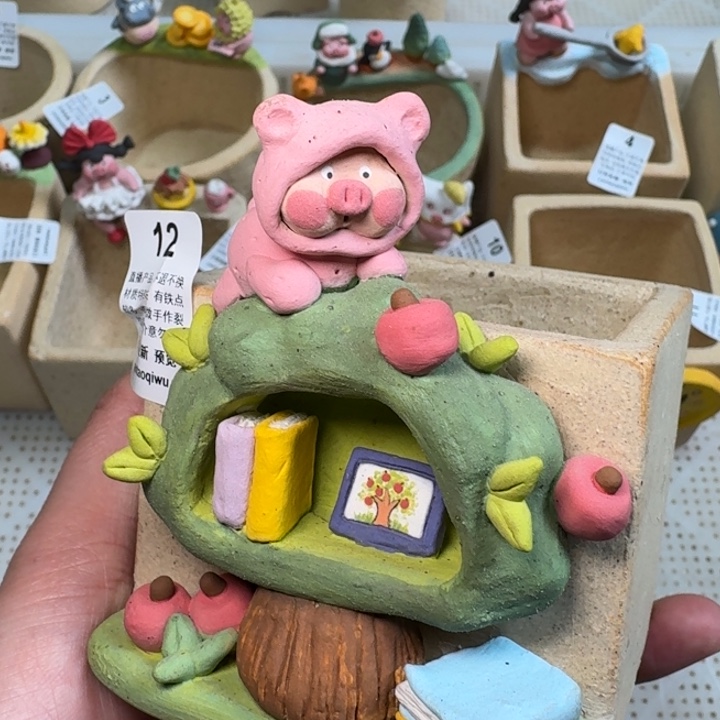 炏陶器物多肉花盆12