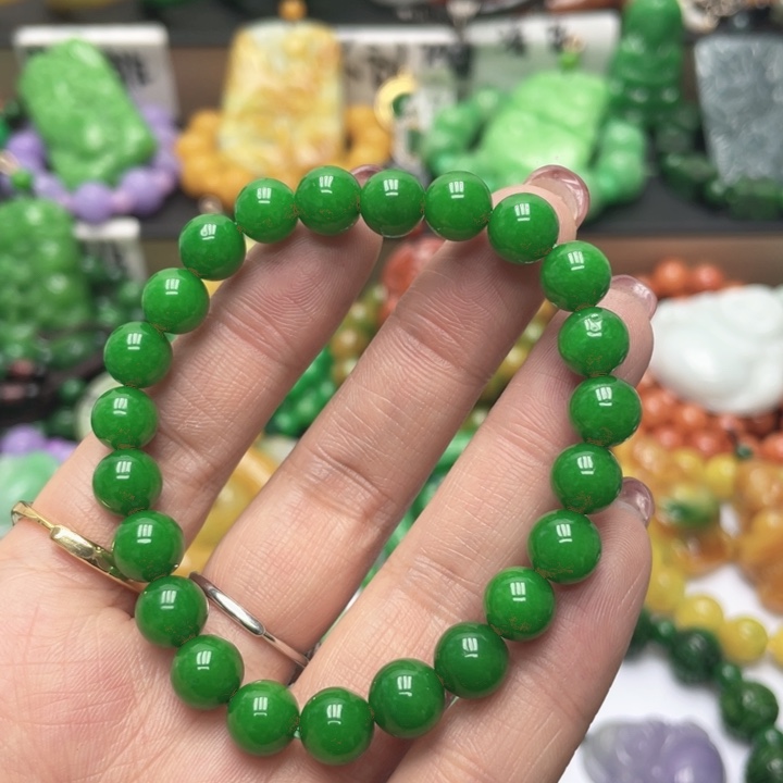 翡翠未镶嵌手链手链10