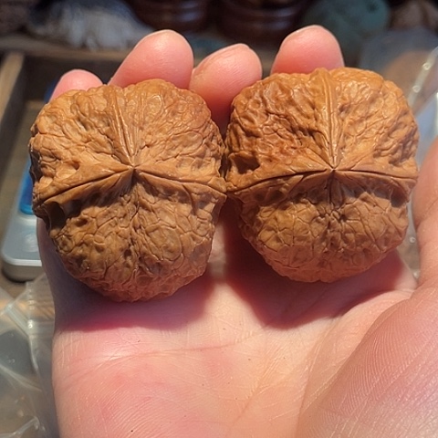文玩核桃把件锤子带彩43
