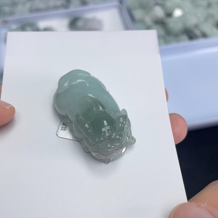 翡翠颈饰未镶嵌貔貅