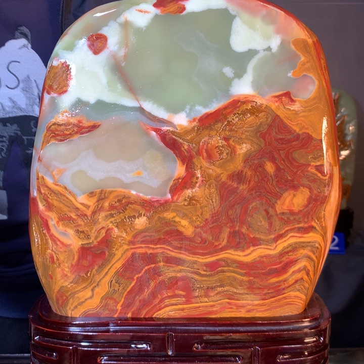 石材天然原石摆件