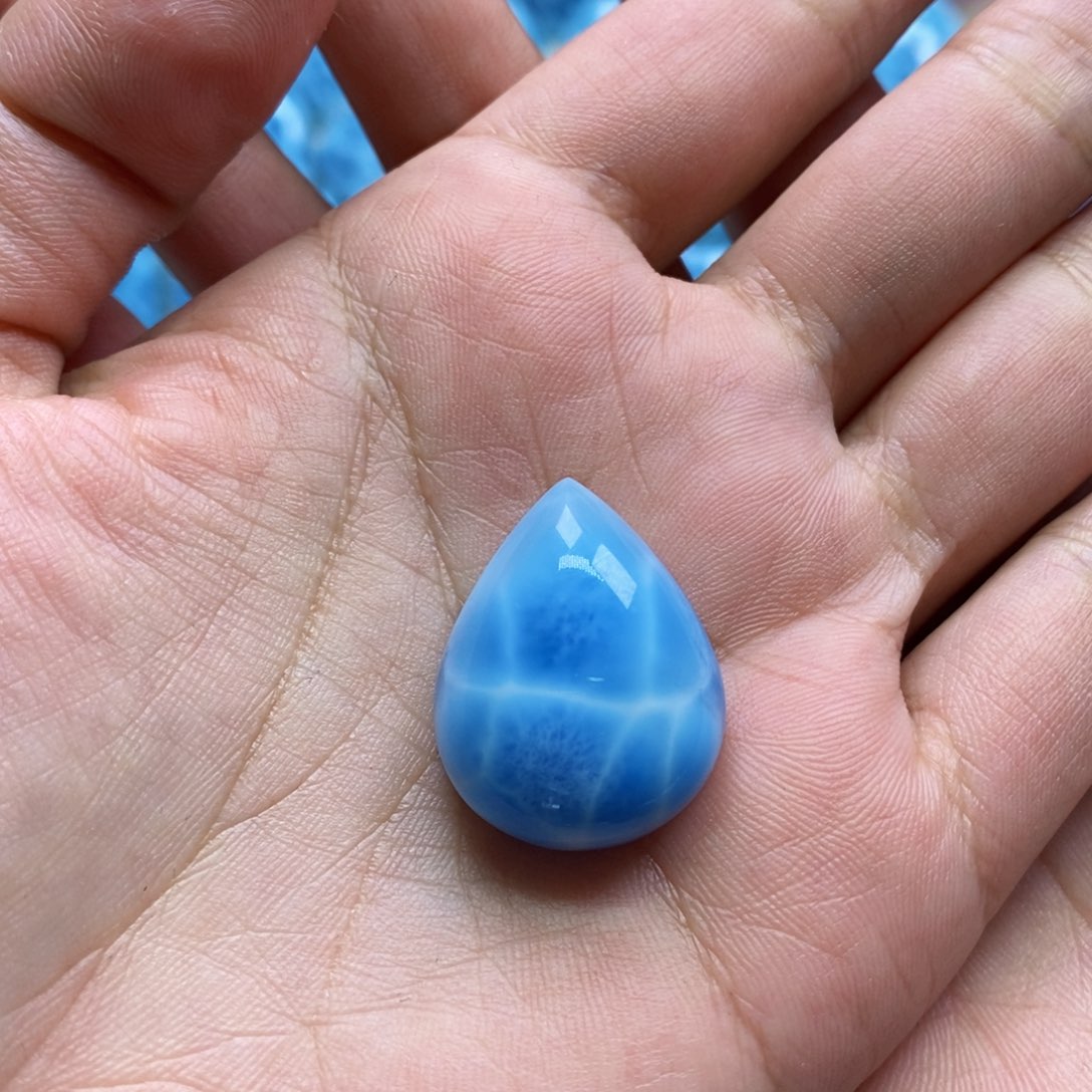 针钠钙石（海纹石）颈饰未镶嵌思****y