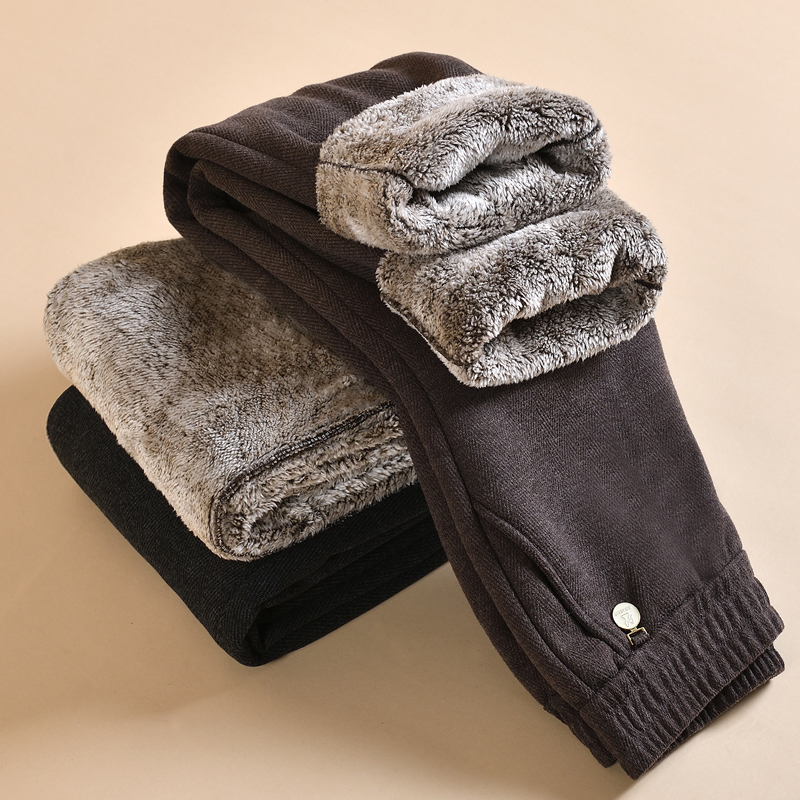 妈妈裤子冬季加绒保暖裤中老年女装奶奶长裤冬装高腰妈妈装裤子