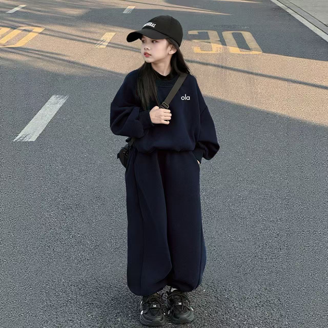 女童卫衣春秋款套装2025新款女孩大童运动秋装儿童洋气秋季两件套