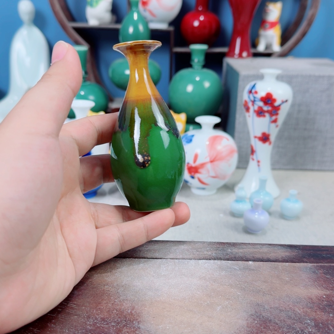 陶瓷手工小花器摆件