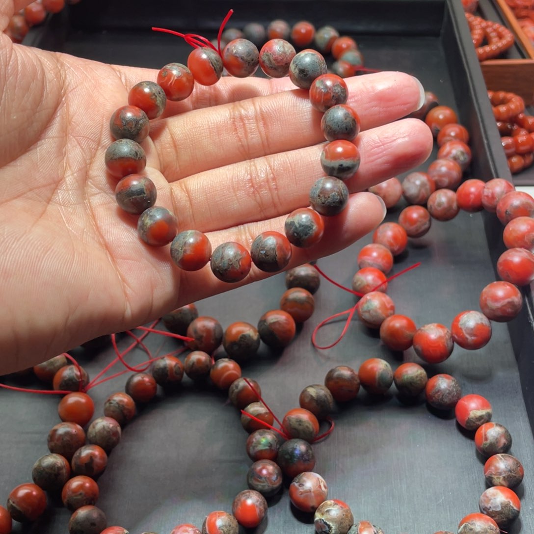 南红玛瑙未镶嵌手链