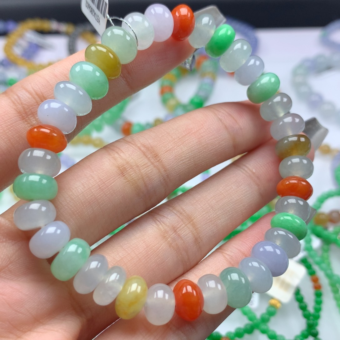 翡翠手链未镶嵌卡