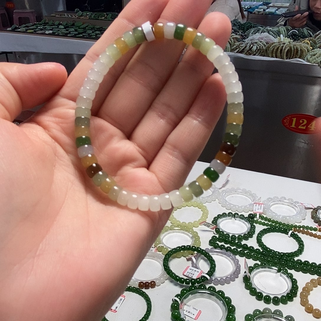 和田玉手串卡6未镶嵌