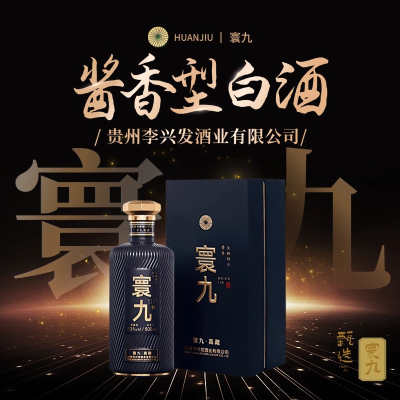 寰九真藏茅台镇李兴发纯粮酿造赤水大曲稛沙酱香白酒53度53%Vol