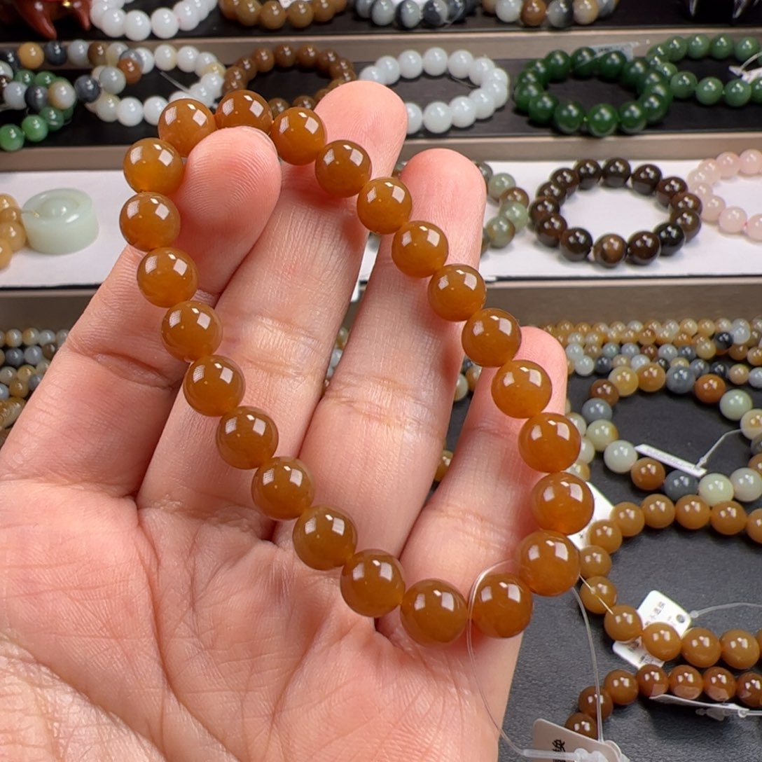 和田玉手链未镶嵌奶***队