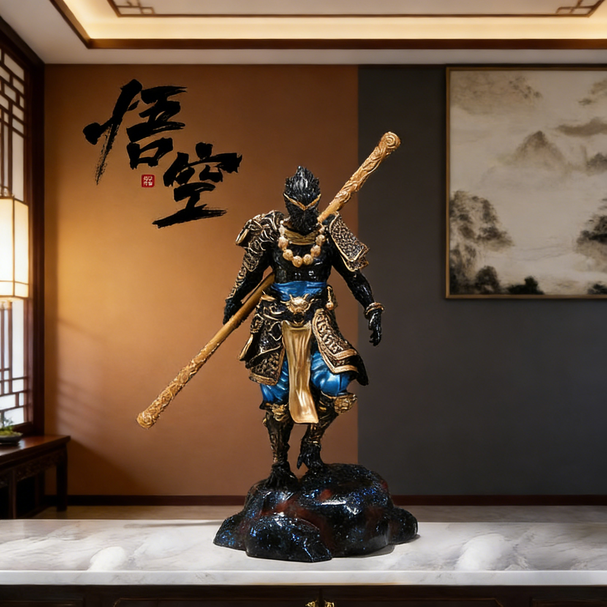 斗战胜佛神话归来手办黑神话悟空手办摆件家居客厅装饰品高端大气