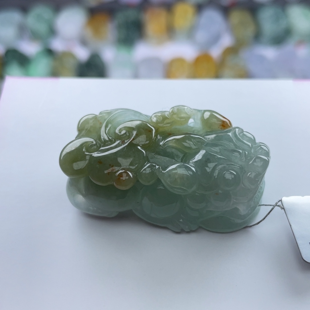 翡翠颈饰未镶嵌貔貅