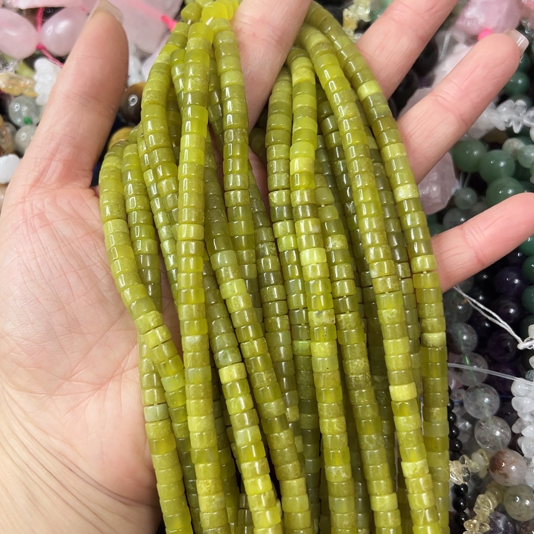 玛瑙/玉髓未镶嵌珠宝半成品，卡6岫玉直切一条