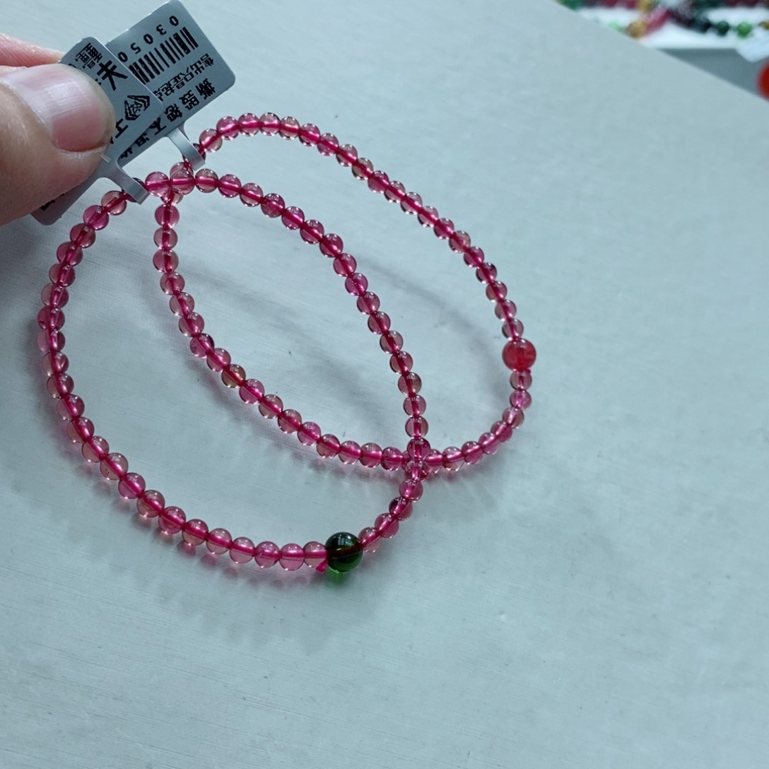 碧玺手链未镶嵌多样性发一条