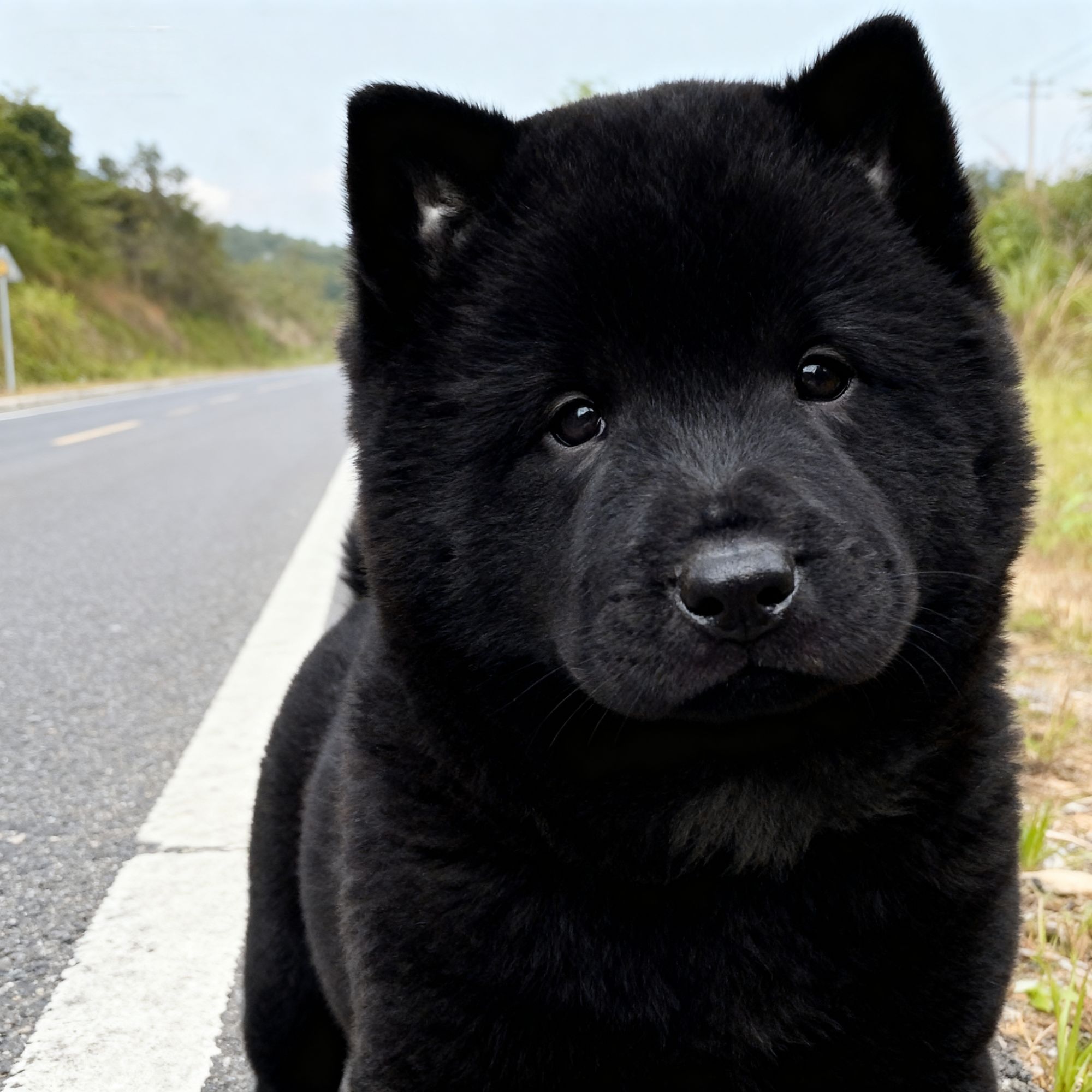 五黑犬幼犬可爱温顺忠诚犬土狗大骨架虎头唐狗短毛幼宠小黑狗