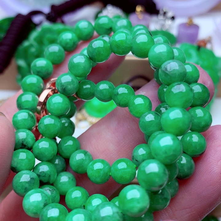 翡翠未镶嵌毛衣链