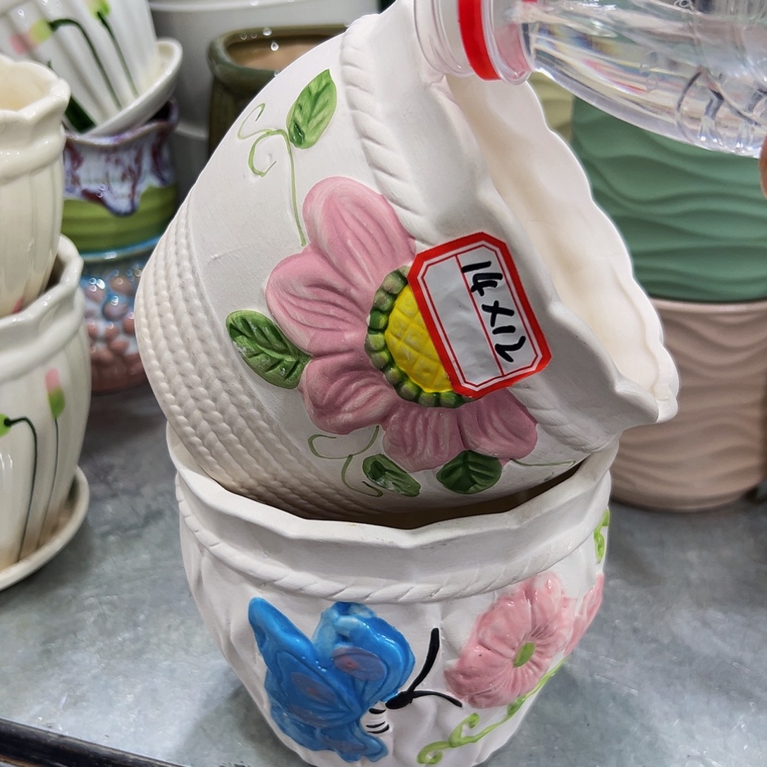 外贸尾单陶瓷花盆10米包邮