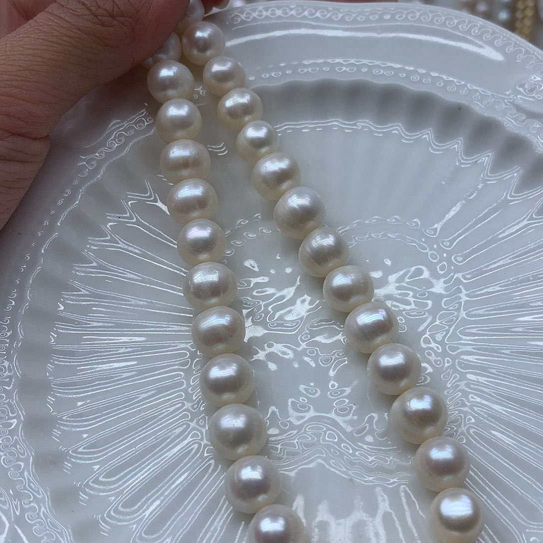 淡水珍珠9-10未镶嵌w93项链