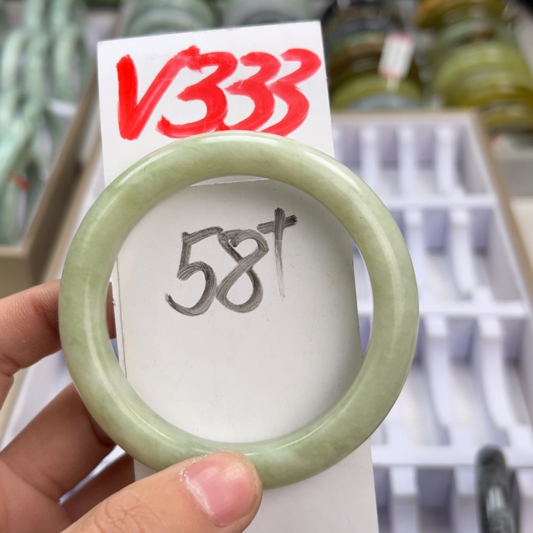 岫玉手镯未镶嵌天然岫玉