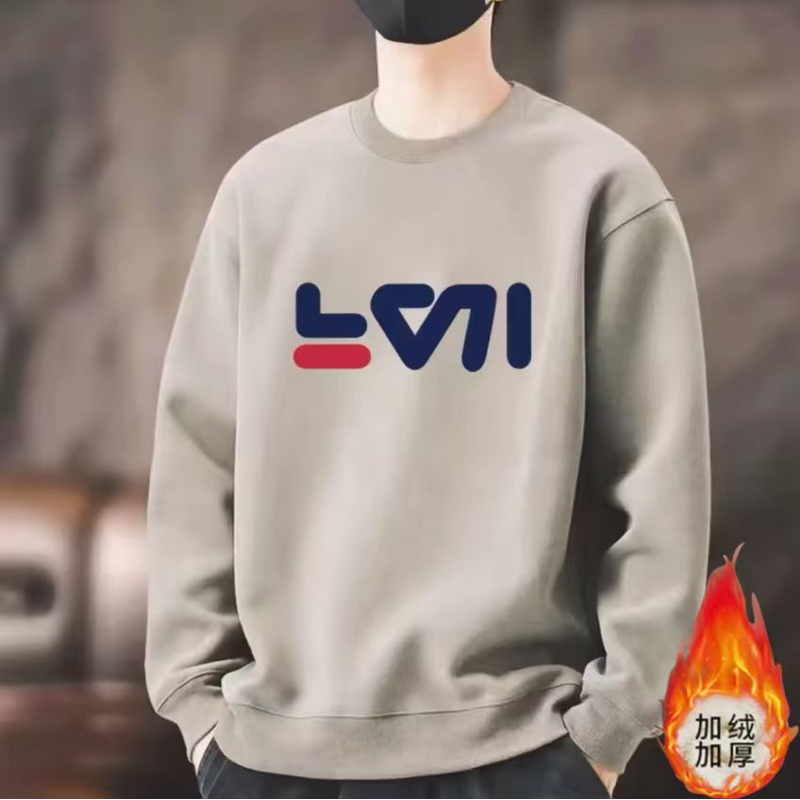 【加绒款】]2025秋冬加绒圆领长袖卫衣运动时尚简约百搭男女同款16