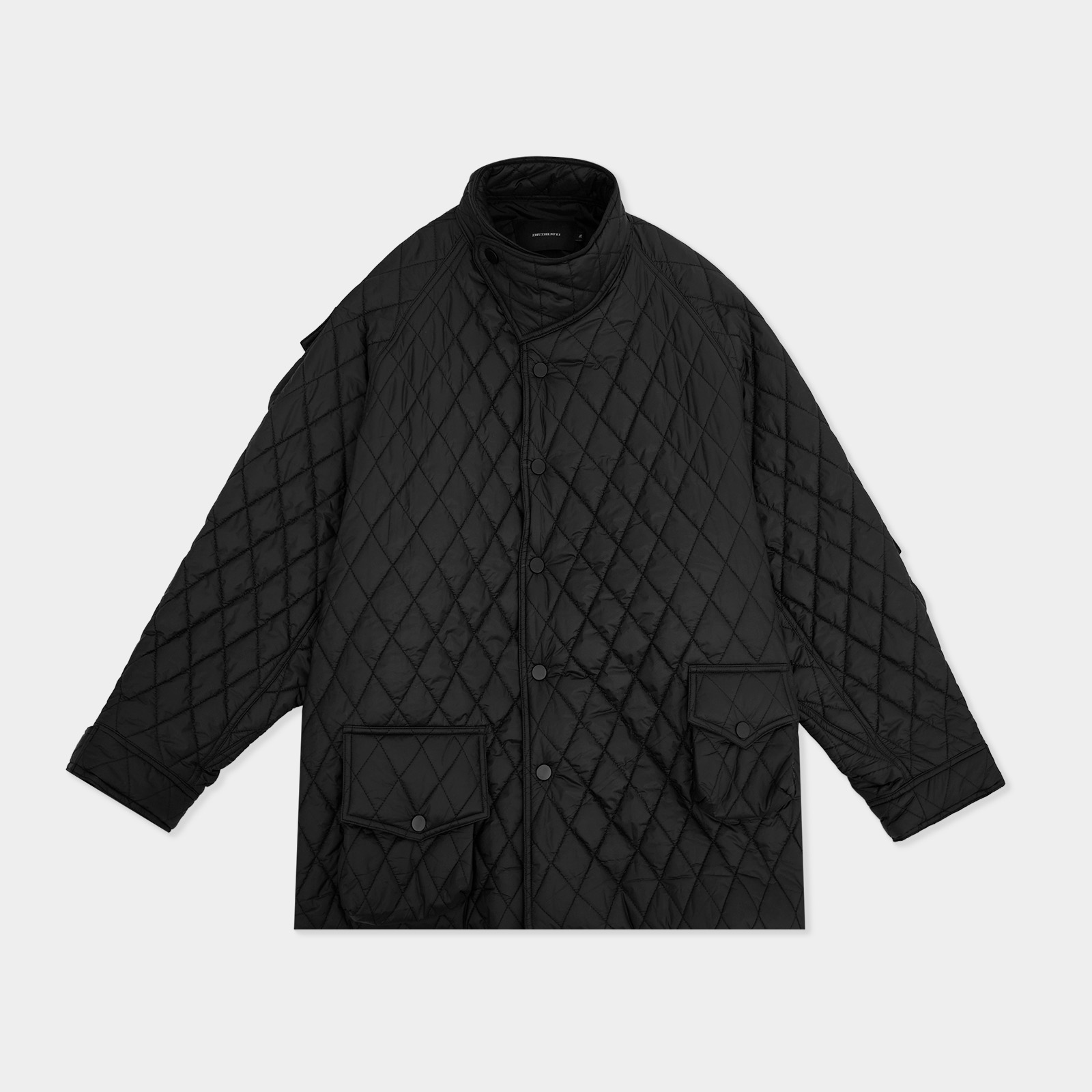 设计师原创时尚简约宽松舒适慵懒松弛休闲百搭款棉服-Z354081