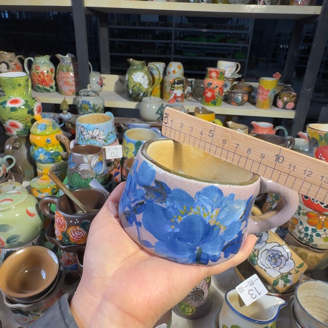 紫砂景德镇手工陶瓷釉下彩微瑕84