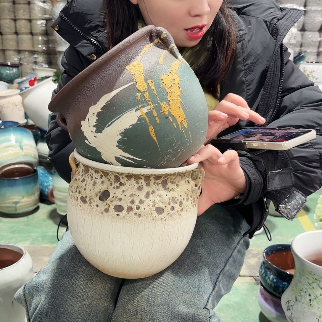 正品两个高18/19红陶