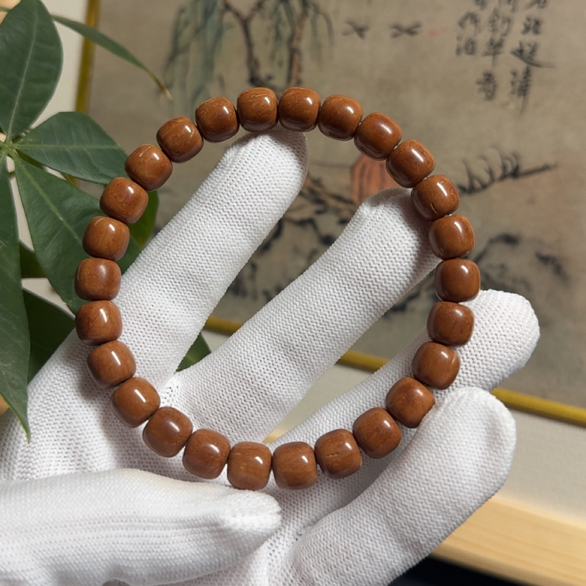 【云天老型无纹尺寸8.5】秦岭龙纹桃核镶管纯肉云天老型精工手串