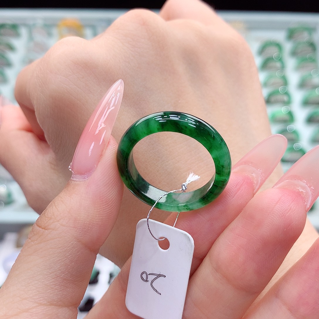 翡翠戒指未镶嵌20号