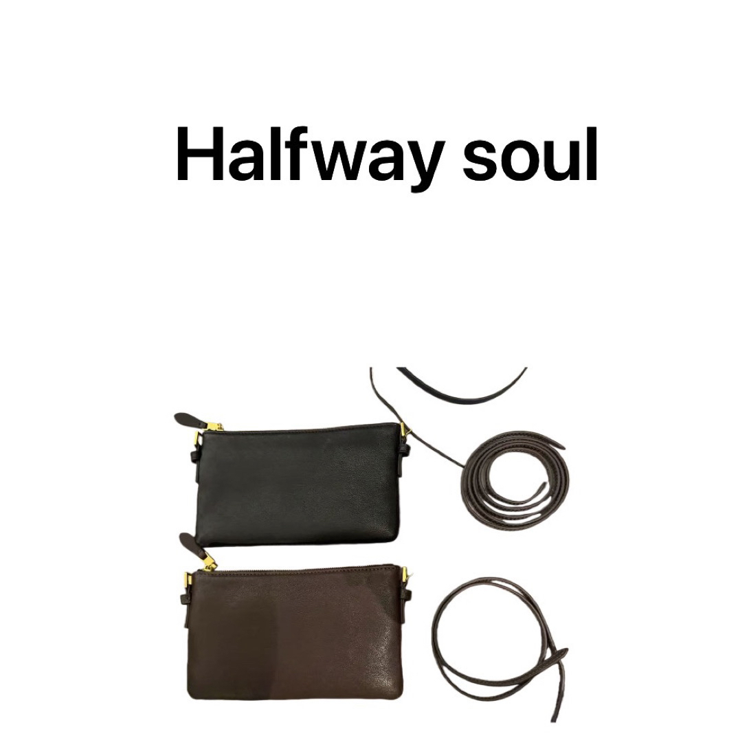 halfway 牛皮 手机包 妹妹包