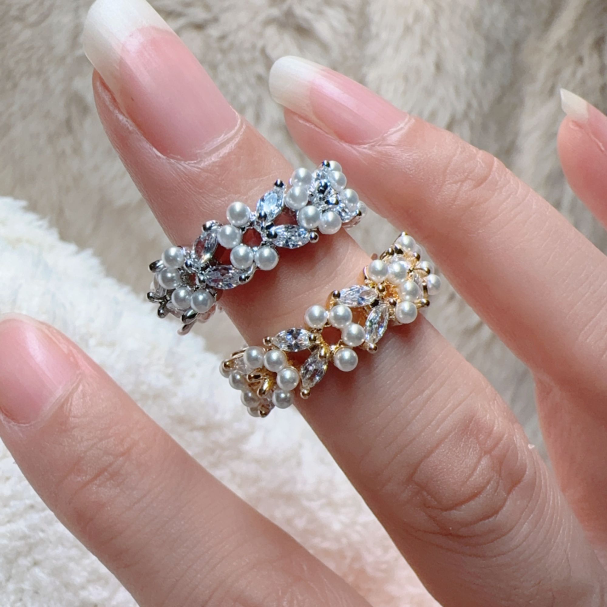 铜合金戒指 银色金色女原创设计指环百搭可调节小清新R002