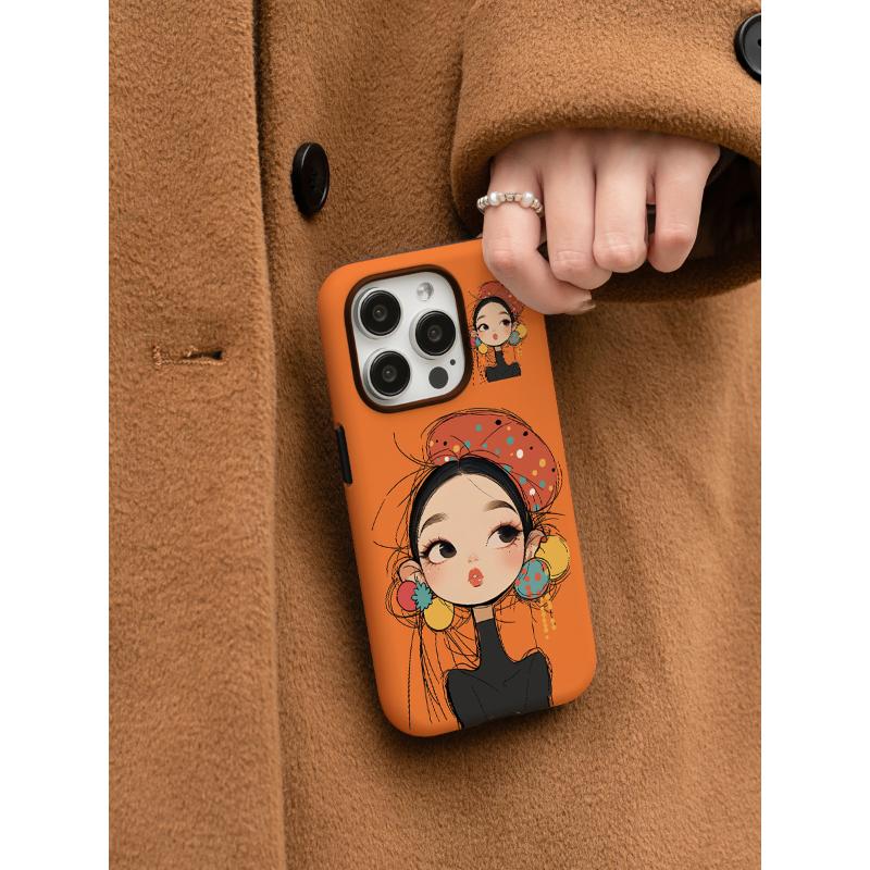 帽子女孩适用于iPhone17Promax手机壳新款16promax菲林17高级感13