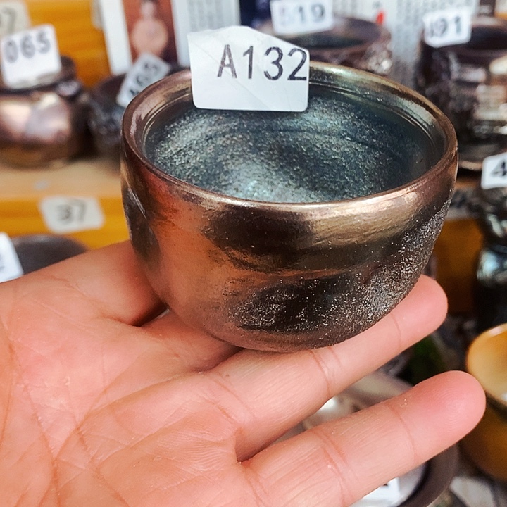 紫砂茶杯柴烧纯手工132