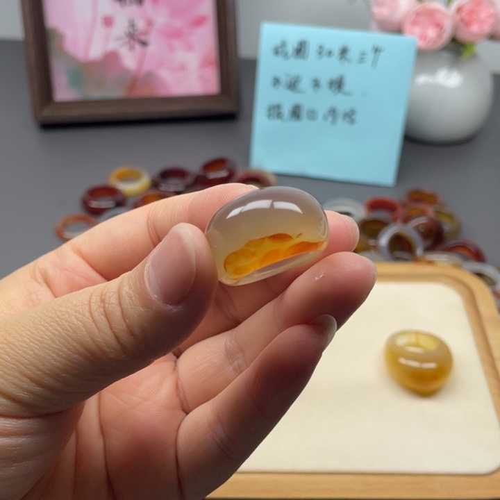 未镶嵌戒指玛瑙/玉髓