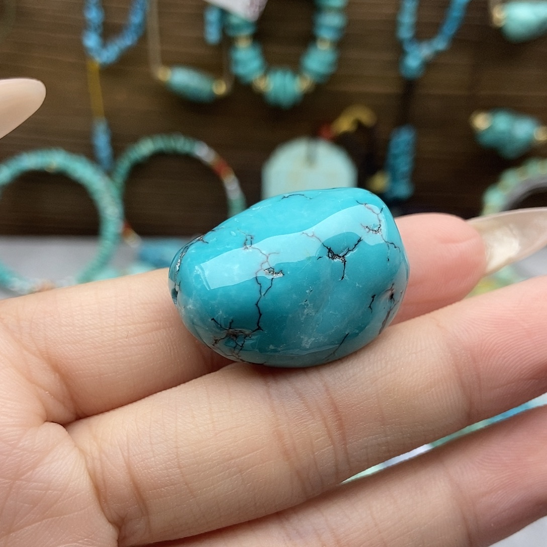 绿松石未镶嵌玉化随行