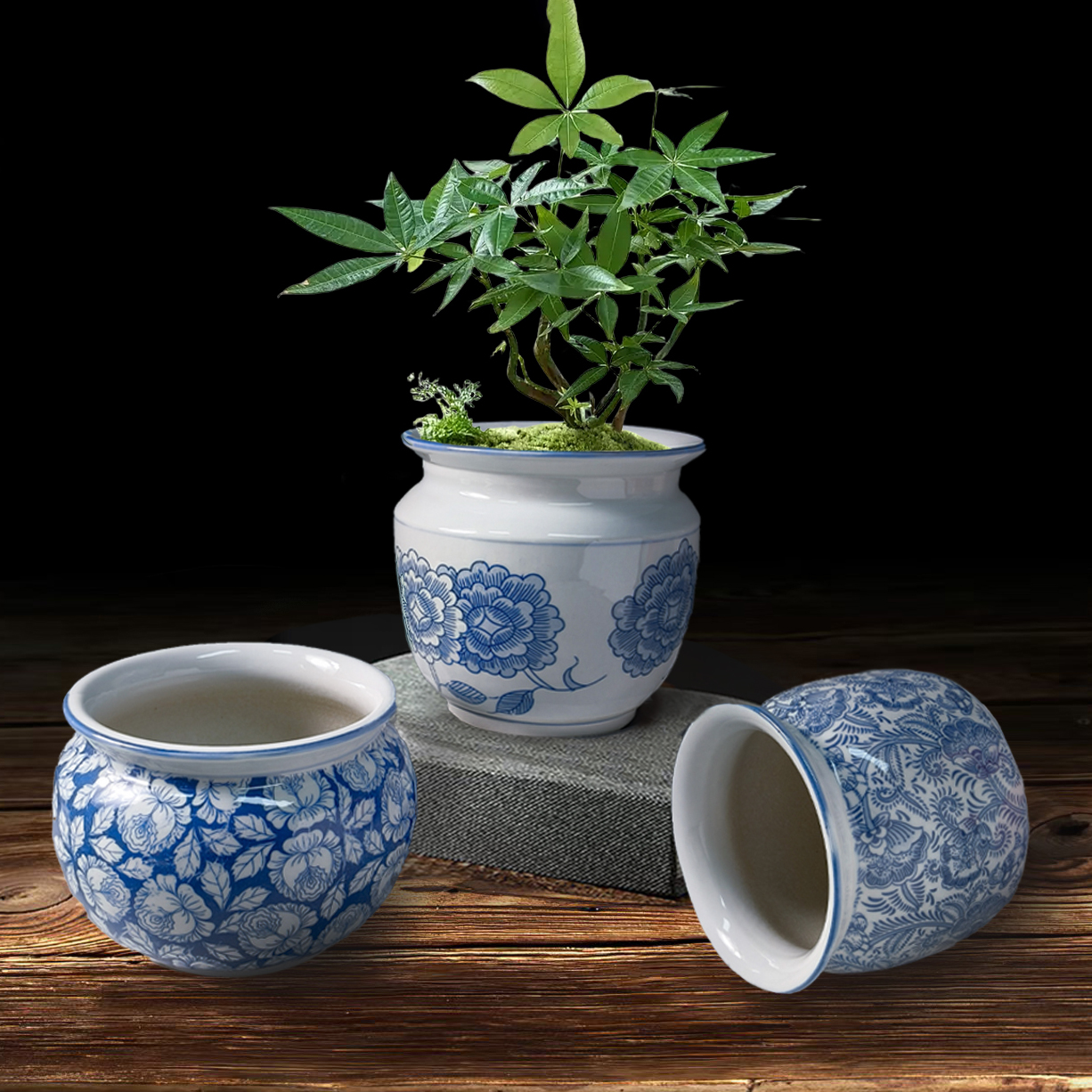 小号-青花瓷花盆