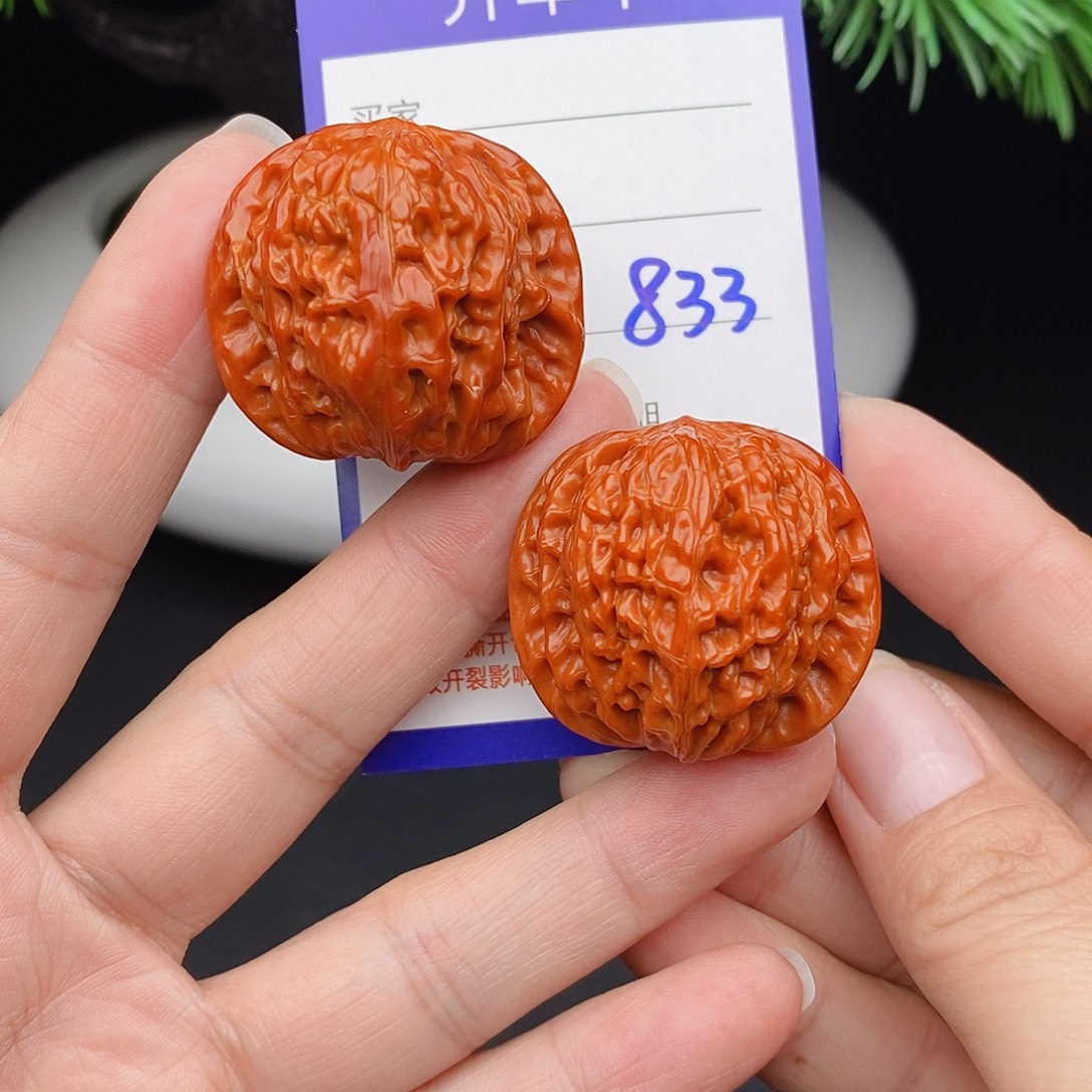 文玩核桃把件35磨盘833